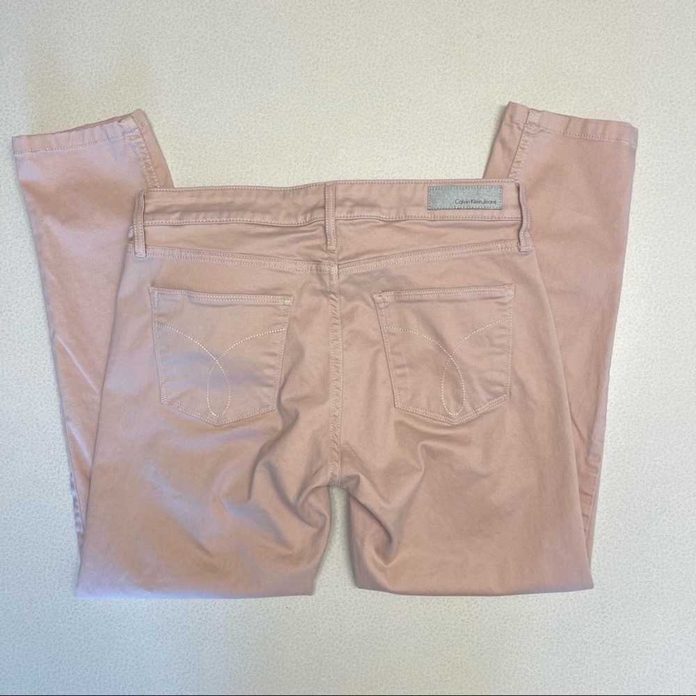 CALVIN KLEIN Blush Pink Stretch Skinny Jeans-Size 8